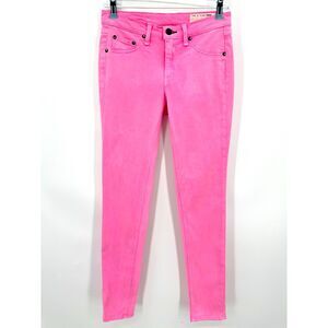 RAG & BONE Hot Neon Pink Legging Jegging Super Skinny Jeans Size 27